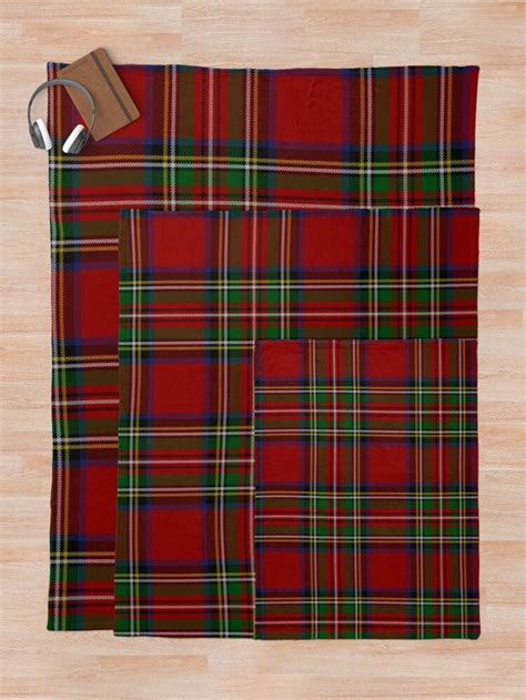 Royal Stewart Tartan Clan Throw Blanket By Podartist Royal Stewart