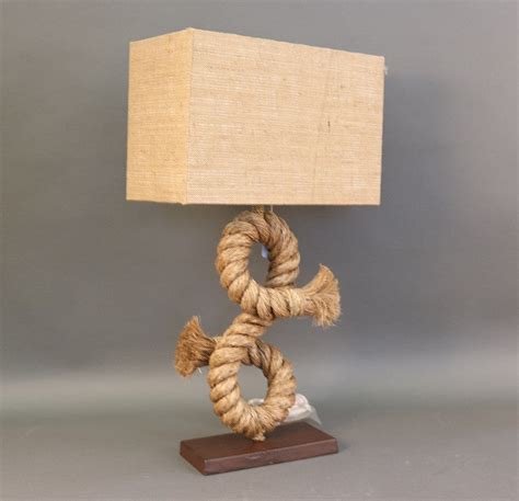 Authentic Rope Table Lamp Lannan Gallery