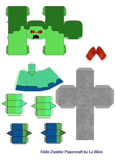 Minecraft Papercraft Mini Template