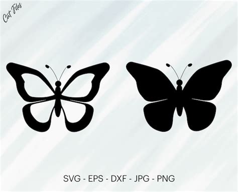Butterfly SVG Butterfly Outline SVG Cut File for Cricut | Etsy