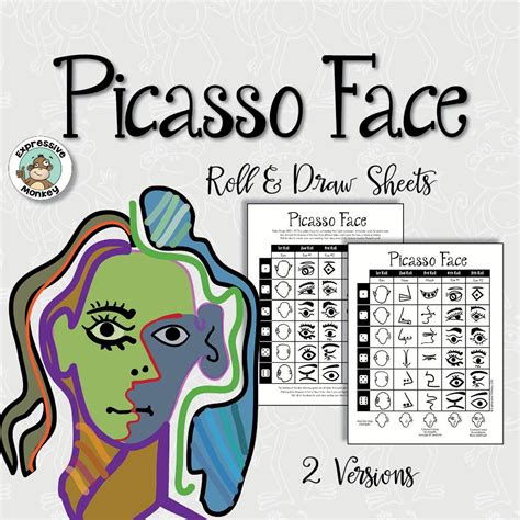 Picasso Face Roll And Draw Activity Picasso Picasso Style Art Lessons