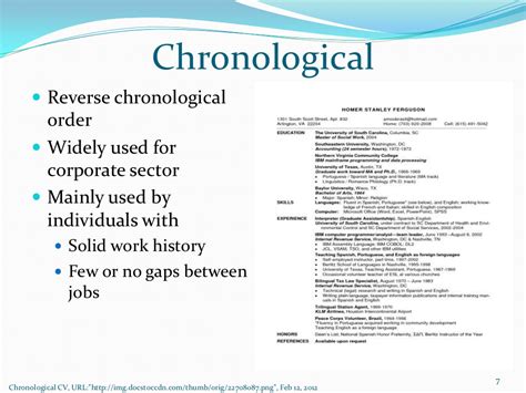 The chronological resume is the most commonly used resume format in 2021, and is ideal. Chronological Reverse chronological order
