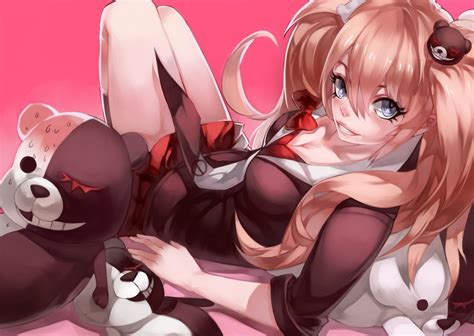 Teddy Anime 1080p Glance Series Girls Danganronpa Enoshima Junko Monokuma Bear Hd