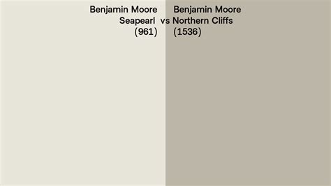 Benjamin Moore Seapearl Vs Northern Cliffs Side By Side Comparison