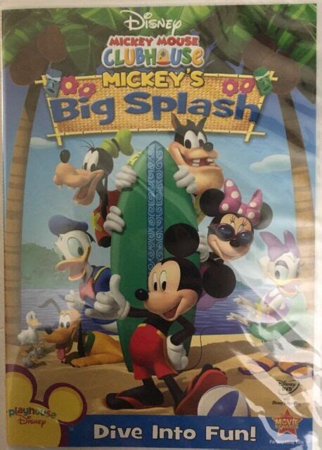 Mickey Mouse Clubhousemickeys Big Splash Dvd 2009rare Vintage Ship N