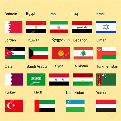 All Middle Eastern Flags Illustrations Royalty Free Vector Graphics 177