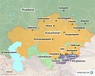 StepMap - Kasachstan - Landkarte für Deutschland