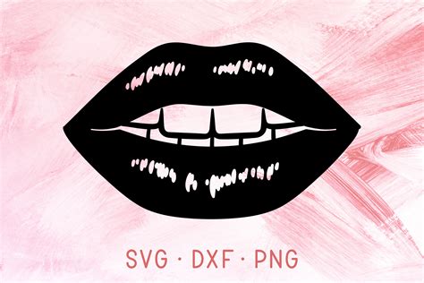 Glossy Sexy Lips SVG DXF PNG File For Cricut Kissing Lips Etsy