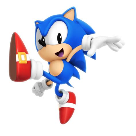 Classic Sonic Jump Pose Version 2 By Nibroc Rock Classic Sonic