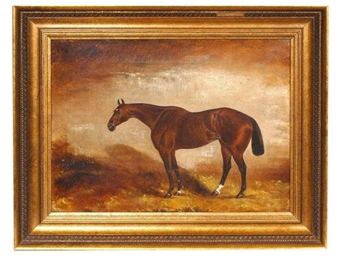 Thomas J Scott 1882 Oil Painting Of Race Horse