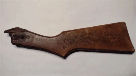 Vintage Daisy Red Ryder Bb Gun Wood Stock Broken For Parts Only