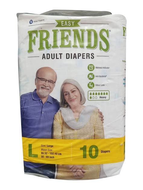 easy friends adult diapers size large at rs 340 pack in bhayandar id 24235455655