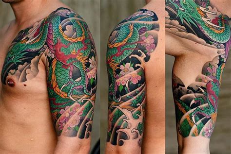 Japanese Koi Sleeve By George Bardadim Bardadim Tattoo Nyc Japanese Tattoo Japanese Flower