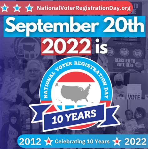 National Voter Registration Day Celebrating 10 Years Mylo