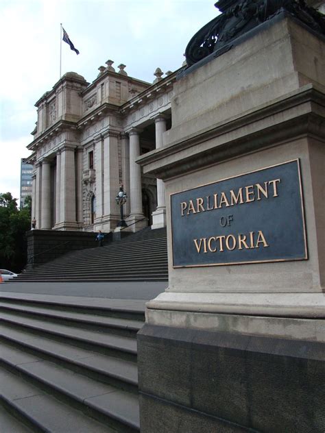 Parliament Of Victoria Front View Of The Parliament Of Vic Flickr