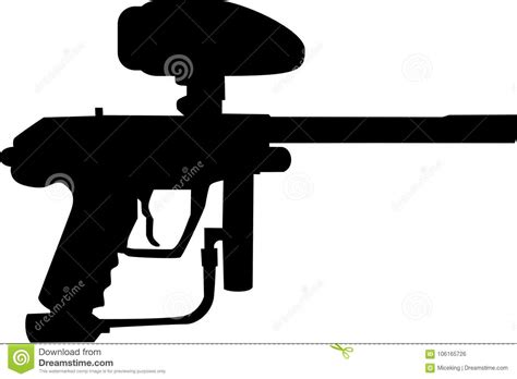Paintball Gun Stock Vector Illustration Of Game Extreme 106165726