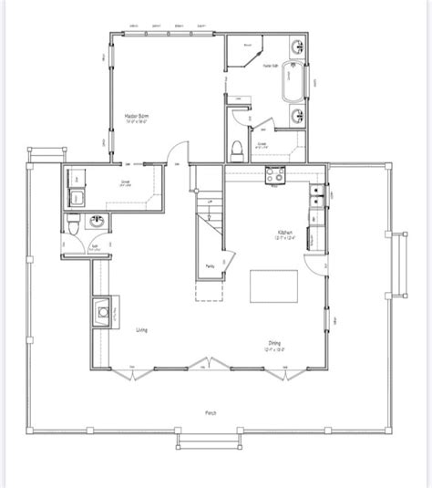 Cottage House Plan Building Plan Cotton Blue Cottage Etsy