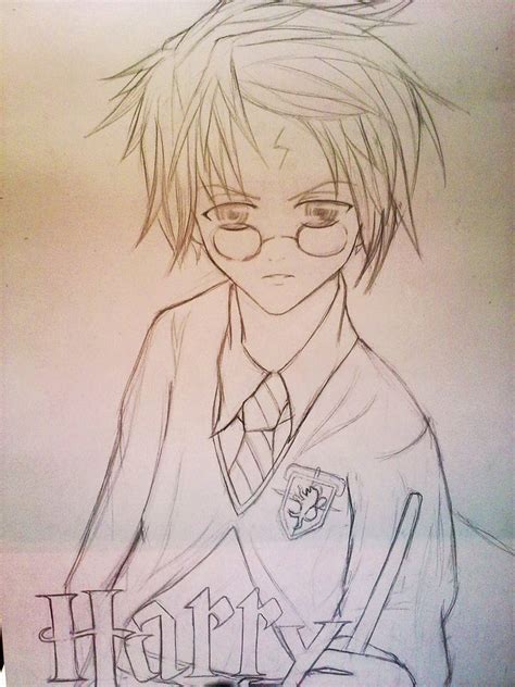 Harry Potter Anime Ver Sketch By Ritunes On Deviantart