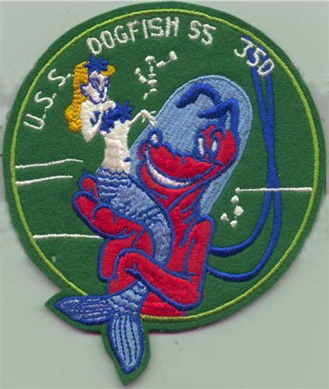 Circa 1947 Disney Designed Us Navy Uss Dogfish Ss 350 Jacket Patch