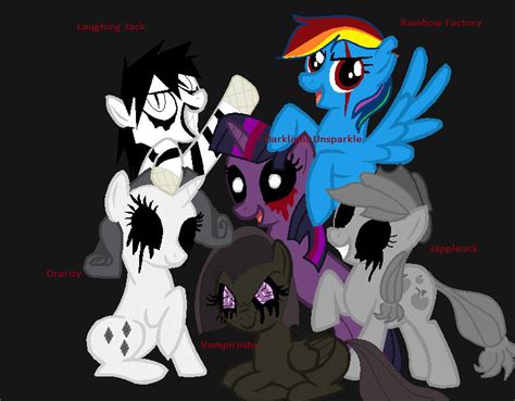 Creepypasta Ponies By Okamikisho On Deviantart