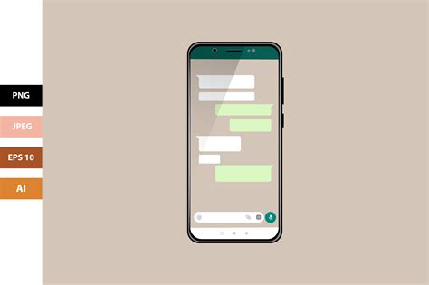 Chat Screen Mobile Phone Application Graphic By Aradevi · Creative Fabrica