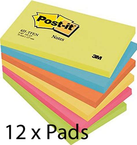 M Post It Notes Sticky Memo Pads Mixed Colours Qty Size Choice