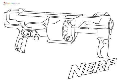 Nerf Gun Coloring Pages Logo Coloring Pages