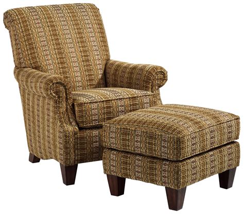 Flexsteel Stafford Traditional Styled Chair And Ottoman Set For Classic