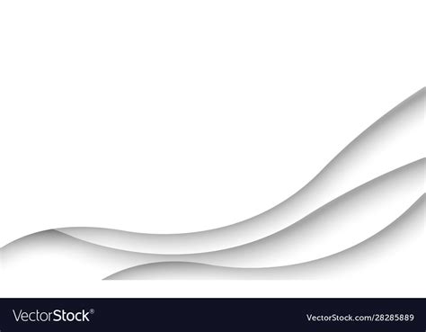 Abstract White Modern Shape Line Curve Seamless Vector Image
