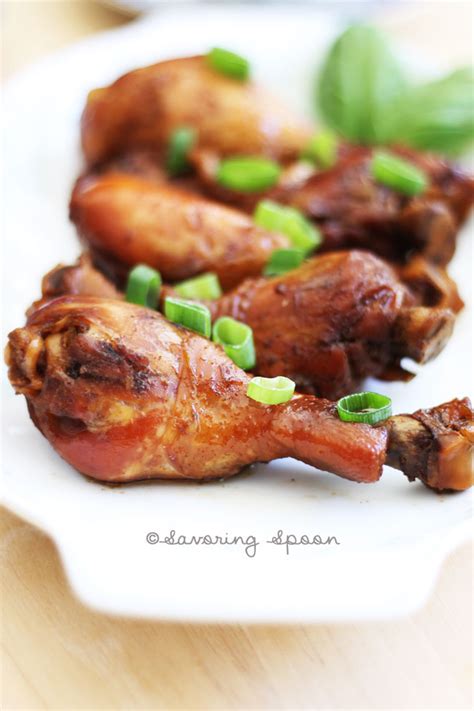 What is in soy sauce chicken marinade most chicken marinades call for oil, some sort of acid like vinegar or lemon juice, and some herbs/garlic/salt to flavor. Sticky Soy Sauce Chicken - Savoring Spoon — Savoring Spoon