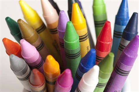 Free Image Of Bundle Of Colorful Wax Crayons In White Studio