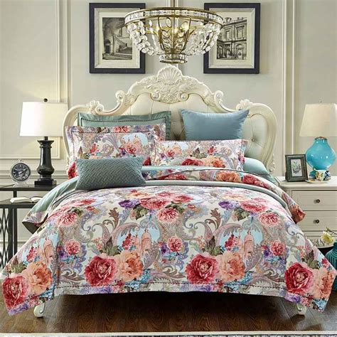 Also set sale alerts and shop exclusive offers only on shopstyle. Pastoral Style Jacquard Bedding set Luxury 4pcs Flower ...
