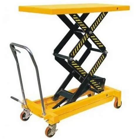 Mild Steel Hydraulic Mobile Scissor Lift Table For Material Handling