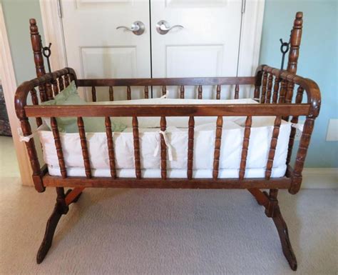 Auction Ohio Vintage Jenny Lind Baby Cradle