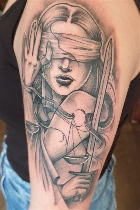 Update 53 Realistic Lady Justice Tattoo Super Hot Incdgdbentre