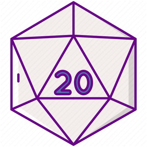 D&d, d20, dice, game icon - Download on Iconfinder png image