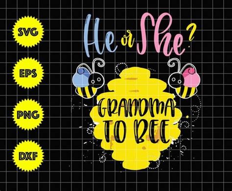 Download Gender Reveal What Will It, Bee svg, He or She, Grandpa svg, Gender reveal svg, He or she can't ...