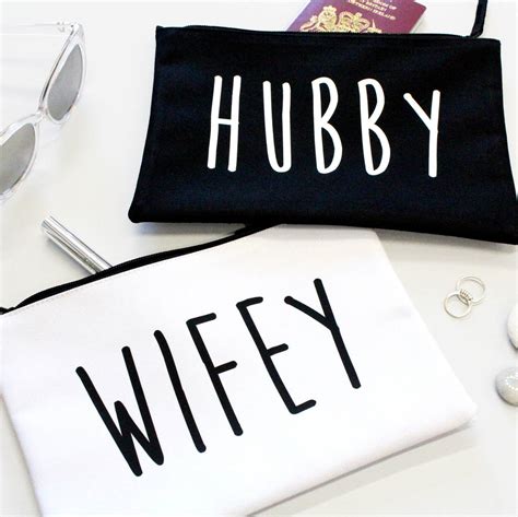 Hubby And Wifey Honeymoon Travel Bags By Precious Little Plum