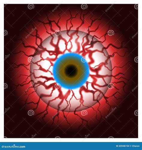 Bloodshot Eye Bloody Eyeball Stock Illustration Image 45948734