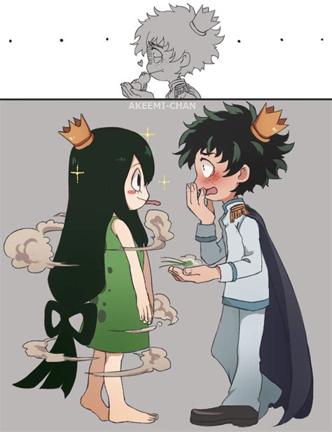 Boku No Hero Academia Midoriya Izuku Tsuyu Asui My Hero Academia Tsuyu Boku No Hero