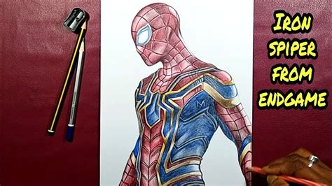 Drawing Iron Spider Avengers Endgame Youtube