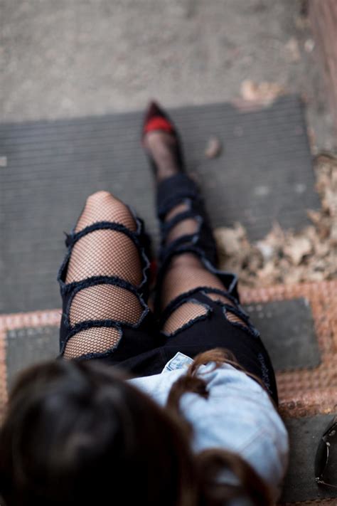 Fishnets And Ripped Denim Stiletto Confessions