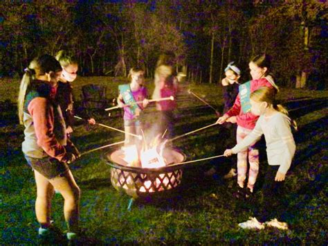 Renna Media Long Hill Girl Scouts Learn Campfire Skills