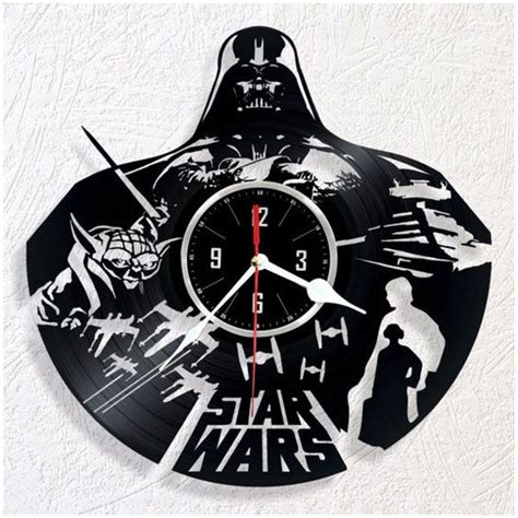 Diy Star Wars Vinyl Clock Star Wars Stencil Clock Star Wars Decor