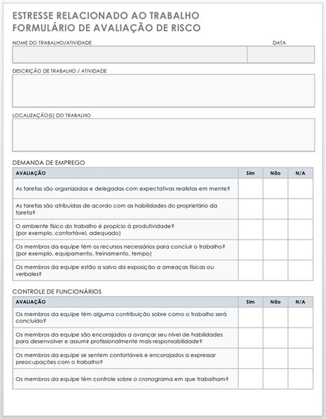 mais de 35 formulários gratuitos de avaliação de risco smartsheet