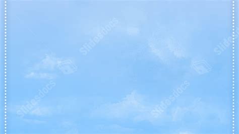 Blue White Sky Cloud Chart Class Clouds Powerpoint Background For Free