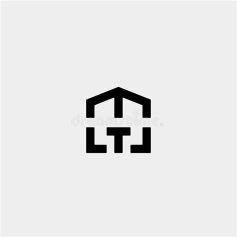 Letter T Home Logo Template Vector Design Иллюстрация вектора