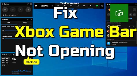 How To Fix Xbox Game Bar Not Opening Or Not Working In Windows Youtube