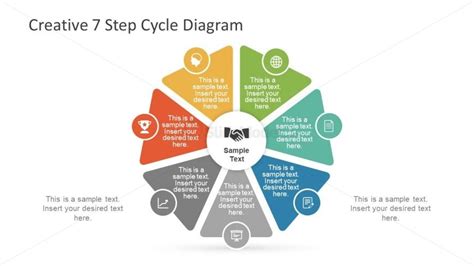 7 Step Powerpoint Diagram Slidemodel