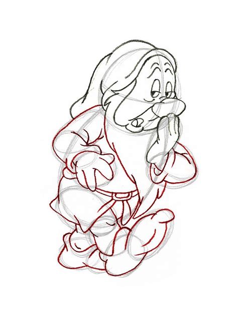 Draw Sleepy From The Seven Dwarfs Disney Drawings Drawings Disney